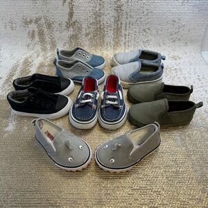 OLD NAVY GYMBOREE CAT & JACK OSHKOSH Baby Boy Shoes Bundle Slip-On Casual 5